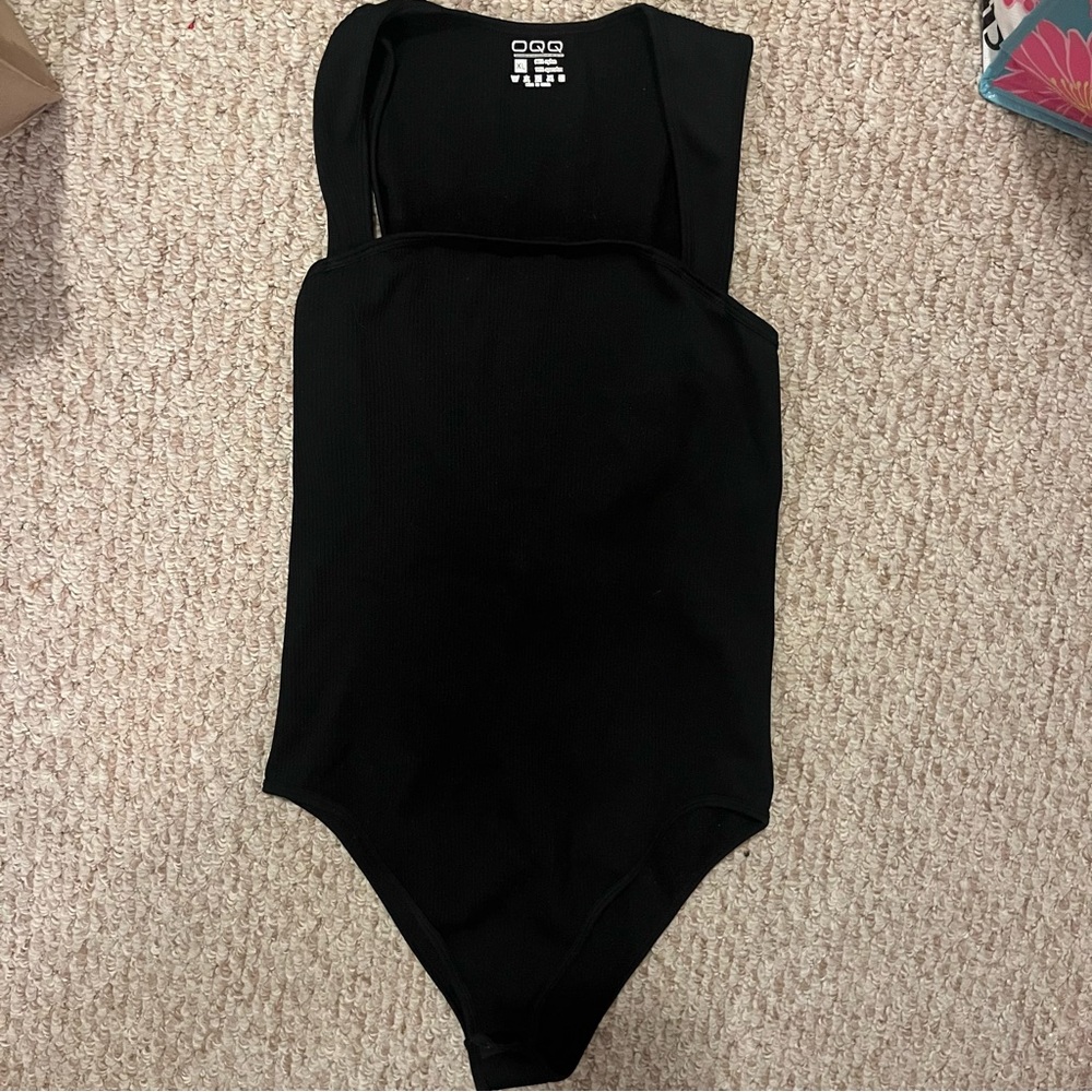 OQQ Black Bodysuit